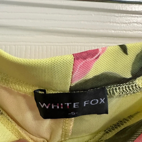 WHITE FOX Summer In The City Pants Lemon Rose Size Small NWOT - Picture 8 of 8